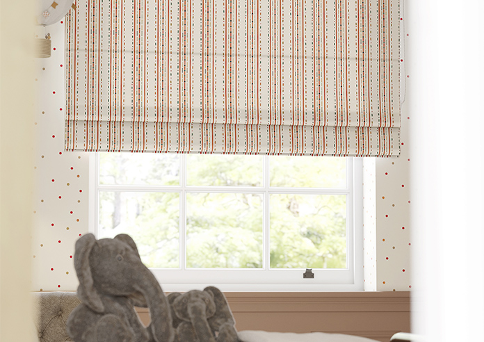 May Day, Stripe Spice - Twist&Fit Roman Blind - Image 5